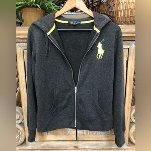 Ralph Lauren Big Pony Grey Hoodie- Large